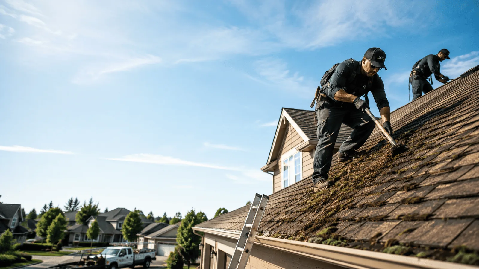 Roof Moss Removal in Sun Prairie, WI near me